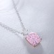 Ruif Jewelry Classic Design S925 Silver 5.0ct Simulated Diamond Pendant Necklace Gemstone Jewelry