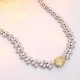 Ruif  Jewelry Classic Design S925 Silver 18.39ct White/ Yellow  Simulated Diamond Pendant Necklace Gemstone Jewelry