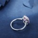 Ruif Jewelry Classic Design S925 Silver 3.0ct Pink/Yellow/White Colors Simulated Diamond Ring Cubic Zircon Ring