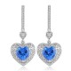 Ruif Jewelry Classic Design S925 Silver 6.75ct Lab Grown Cobalt Spinel  Earrings Gemstone Jewelry Party Gift