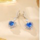 Ruif Jewelry Classic Design S925 Silver 6.75ct Lab Grown Cobalt Spinel  Earrings Gemstone Jewelry Party Gift