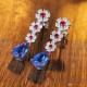 Ruif Jewelry Classic Design S925 Silver 7.2ct Lab Grown Cobalt Spinel  Earrings Gemstone Jewelry Party Gift