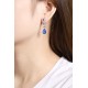 Ruif Jewelry Classic Design S925 Silver 7.2ct Lab Grown Cobalt Spinel  Earrings Gemstone Jewelry Party Gift