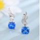 Ruif Jewelry Classic Design S925 Silver 6.25ct Lab Grown Cobalt Spinel  Earrings Gemstone Jewelry Party Gift