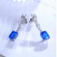 Ruif Jewelry Classic Design S925 Silver 6.03ct Lab Grown Cobalt Spinel  Earrings Gemstone Jewelry Party Gift