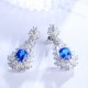 Ruif Jewelry Classic Design S925 Silver 4.5ct Lab Grown Cobalt Spinel  Earrings Gemstone Jewelry Party Gift