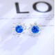 Ruif Jewelry Classic Design S925 Silver 2.72ct Lab Grown Cobalt Spinel  Earrings Gemstone Jewelry Party Gift