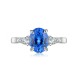 Ruif Jewelry Classic Design S925 Silver 1.84ct Lab Grown Cobalt Spinel Ring Wedding Bands