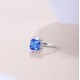 Ruif Jewelry Classic Design S925 Silver 3.31ct Lab Grown Cobalt Spinel Ring Wedding Bands