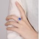 Ruif Jewelry Classic Design S925 Silver 3.31ct Lab Grown Cobalt Spinel Ring Wedding Bands