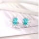 Ruif Jewelry Classic Design S925 Silver 7.102ct Lab Grown Paraiba Sapphire Earrings Gemstone Jewelry