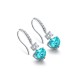 Ruif Jewelry Classic Design S925 Silver 4.5ct Lab Grown Paraiba Sapphire Earrings Gemstone Jewelry