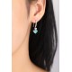 Ruif Jewelry Classic Design S925 Silver 4.5ct Lab Grown Paraiba Sapphire Earrings Gemstone Jewelry