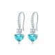 Ruif Jewelry Classic Design S925 Silver 4.5ct Lab Grown Paraiba Sapphire Earrings Gemstone Jewelry