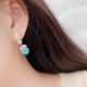 Ruif Jewelry Classic Design S925 Silver 11.18ct Lab Grown Paraiba Sapphire Earrings Gemstone Jewelry