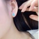 Ruif Jewelry Classic Design S925 Silver 4.14ct Lab Grown Paraiba Sapphire Earrings Gemstone Jewelry