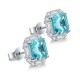 Ruif Jewelry Classic Design S925 Silver 9.18ct Lab Grown Paraiba Sapphire Earrings Gemstone Jewelry