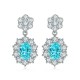 Ruif Jewelry Classic Design S925 Silver 2.658ct Lab Grown Paraiba Sapphire Earrings Gemstone Jewelry