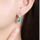 Ruif Jewelry Classic Design S925 Silver 9.13ct Lab Grown Paraiba Sapphire Earrings Gemstone Jewelry