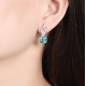 Ruif Jewelry Classic Design S925 Silver 9.13ct Lab Grown Paraiba Sapphire Earrings Gemstone Jewelry