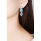 Ruif Jewelry Classic Design S925 Silver 15.16ct Lab Grown Paraiba Sapphire Earrings Gemstone Jewelry