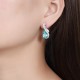 Ruif Jewelry Classic Design S925 Silver 10.6ct Lab Grown Paraiba Sapphire Earrings Gemstone Jewelry