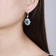 Ruif Jewelry Classic Design S925 Silver 18.27ct Lab Grown Paraiba Sapphire Earrings Gemstone Jewelry