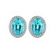 Ruif Jewelry Classic Design S925 Silver 4.208ct Lab Grown Paraiba Sapphire Earrings Gemstone Jewelry