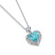 Ruif Jewelry Classic Design S925 Silver 8.488ct Lab Grown Paraiba Sapphire Pendant Necklace Gemstone Jewelry