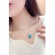 Ruif Jewelry Classic Design S925 Silver 8.488ct Lab Grown Paraiba Sapphire Pendant Necklace Gemstone Jewelry