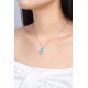 Ruif Jewelry Classic Design S925 Silver 5.03ct Lab Grown Paraiba Sapphire Pendant Necklace Gemstone Jewelry