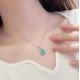 Ruif Jewelry Classic Design S925 Silver 2.542ct Lab Grown Paraiba Sapphire Pendant Necklace Gemstone Jewelry