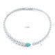 Ruif Jewelry Classic Design S925 Silver  5.09ct Lab Grown Paraiba Sapphire Pendant Necklace Gemstone Jewelry