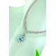 Ruif Jewelry Classic Design S925 Silver  6.53ct Lab Grown Paraiba Sapphire Pendant Necklace Gemstone Jewelry