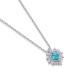 Ruif Jewelry Classic Design Big Stone S925 Silver 2.252ctct Lab Grown Paraiba Sapphire Pendant Necklace Gemstone Jewelry