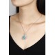 Ruif Jewelry Classic Design Big Stone S925 Silver  10.17ct Lab Grown Paraiba Sapphire Pendant Necklace Gemstone Jewelry