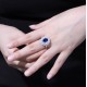 Ruif Jewelry Classic Design S925 Silver 2.64ct Lab Grown Sapphire Ring Wedding Bands ring