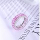 Ruif Jewelry Classic Design S925 Silver 5.51ct Lab Grown Sapphire Ring Pink Color Wedding Bands ring