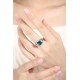 Ruif Jewelry Classic Design S925 Silver 3.6ct Lab Grown Emerald Ring Wedding Bands