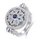 Ruif Jewelry Classic Design S925 Silver 0.525ct Lab Grown Sapphire Ring Wedding Bands ring