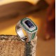 Ruif Jewelry Classic Design S925 Silver 4.76ct Lab Grown Sapphire Ring Wedding Bands