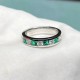 Ruif Jewelry Classic Design 9K White Gold 0.625ct Lab Grown Emerald Ring Gemstone Jewelry