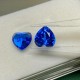 Ruif Jewelry Vivid Blue Color Heart Shape Lab Grown Cobalt Spinel Loose Gemstone for Jewelry