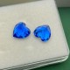 Ruif Jewelry Vivid Blue Color Heart Shape Lab Grown Cobalt Spinel Loose Gemstone for Jewelry