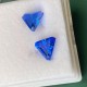 Ruif Jewelry New Brilliant Triangle Shape Blue Color Lab Grown Cobalt Spinel Gemstone For Jewelry