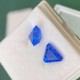 Ruif Jewelry New Brilliant Triangle Shape Blue Color Lab Grown Cobalt Spinel Gemstone For Jewelry