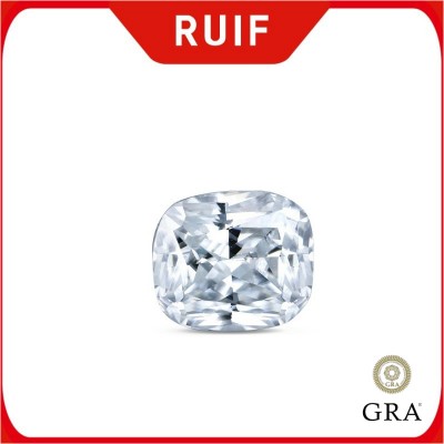 Ruif Jewelry Super White D VVS1 Rectangle Cushion Cut Moissanite Loose Gemstone Pass Positive Diamond Tester