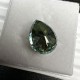 Ruif Jewelry Natrual Dark Green Color Moissanite Stone VVS1 Pear Shape Gemstone with GRA Certificate