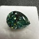 Ruif Jewelry Natrual Dark Green Color Moissanite Stone VVS1 Pear Shape Gemstone with GRA Certificate