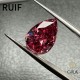 Ruif Jewelry Pink Color Pear Shape Moissanite Stone VVS1 0.5-5.0ct Certified Moissanite Lab Diamonds Pass Test with GRA Certificate